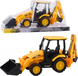 Građevinski bager s dvije žlice – žuti