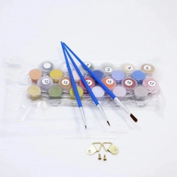 Slikanje po brojevima s okvirom 40 × 30 cm – MOTOR GHOST RIDER