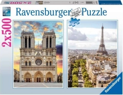 Ravensburger puzzle Posjet Parizu 2×500 dijelova