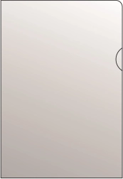 Prozirna L futrola za dokumente A5 od PVC-a, 120 mikrona