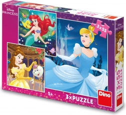 Puzzle DISNEY PRINCESS 3×55 dijelova
