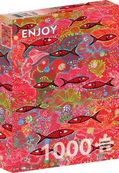 Puzzle Duboka crvena 1000 dijelova