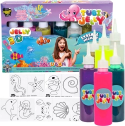 Tuban kreativni set Tubi Jelly Morska vila s 6 boja gel figure