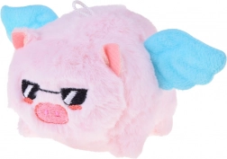 Preslatki plišani privjesak prasić s vrtećim repićem i zviždaljkom