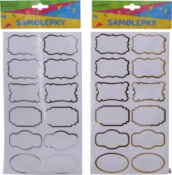 Naljepnice 14x25,5 cm za začinske bočice, oznake, okvir