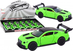 Sportski automobil 1:32 s inercijskim pogonom, mat zelena