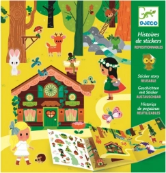 DJECO Priča s premještajućim naljepnicama Tajanstvena šuma