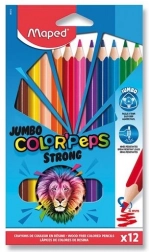 Pastelice MAPED Color'Peps Strong Jumbo 12 kom