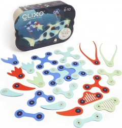 clixo ocean creatures magnetski konstrukcijski set 24 kom, svijetli u mraku