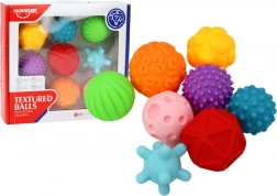 Senzoričke loptice raznolikih tekstura 8 kom šarene