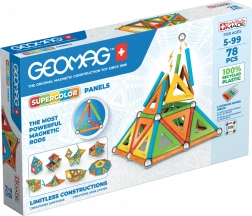 Geomag Supercolor Panels reciklirane magnetske građevne kocke 78 dijelova