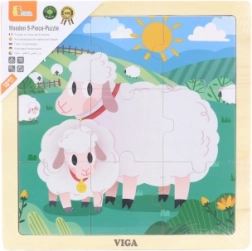 VIGA drvene puzzle ovčice – 9 dijelova