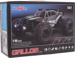 RC crawler GALLOP 1:16 4x4 s metalnom karoserijom – Crvena