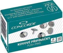 Metalne pribadače CONCORDE, 100 kom, male