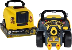 Dječji montažni autobus – žuti radioniski bus s motorom za rastavljanje