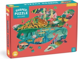 Puzzle u obliku kornjače – močvare, 300 dijelova – Mudpuppy