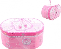 Ružičasta glazbena kutija za nakit s balerinom