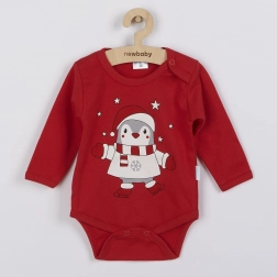 Bodi za bebe s dugim rukavima Winter Penguin
