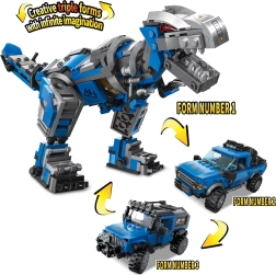 Qman Neograničene ideje 3-u-1 mehanička tehnologija – robotski dinosaurus i terenska vozila