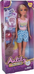 Doll with musical accessories 30 cm