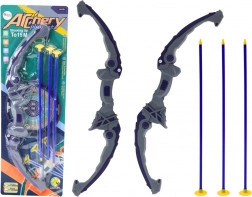 Luk za djecu s strelicama s vakuumskim čepovima, ljubičasti, 3 komada