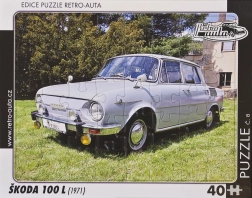 Puzzle RETRO-AUTA Škoda 100 L 40 dijelova