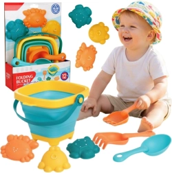 Woopie Baby foldable bucket with tools and sand molds