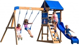 Drveno igralište Aurora Domek sa toboganom