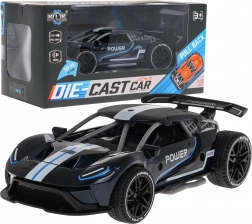 Metalni autić na navlačenje 1:32 s gumenim gumama i zvukovima – Power