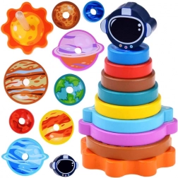 Drvena slagalica sa svemirskim motivom