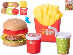 Kids' fast food play set, 11 pieces