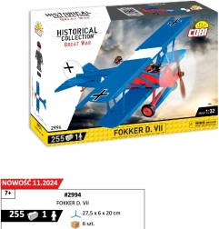 Konstrukcijski set COBI Fokker D.VII – povijesni model zrakoplova 1:32