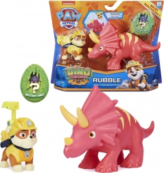 Paw Patrol Dino Rescue – figurica Rubble i triceratops s iznenađenjem