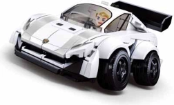 Kockice Sluban Bijeli Sportski Automobil