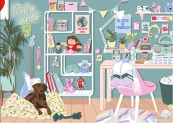 Gibsons puzzle Retro vibracije 1000 dijelova