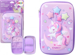 Veliki 3D pernica Jednorog, ljubičasta 23 × 15 × 5 cm