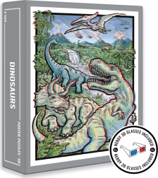 Cloudberries puzzle Dinosaurs 3D s naočalama, 500 dijelova