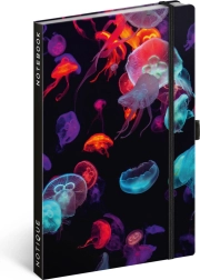 NOTIQUE crtani notes 13 × 21 cm s gumicom i držačem za olovku