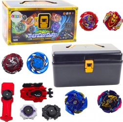 Set vrtećih zvrkova Thunder Gyro s izbacačima, 8 kom