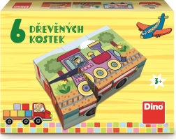 Dino slikovne kocke Vozila, 6 kocki