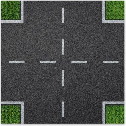 Dizajnerska građevna podloga Raskrižje BRIXIES Plus