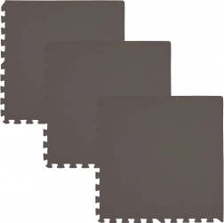 Pjenasta podloga HUMBI 180 × 60, velika vodootporna slagalica, sigurna, 3 kom, smeđa