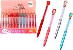 Kuglična olovka s kristalićima, plava tinta 0,7 mm