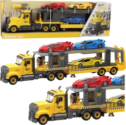 Sklopivi vučni kamion sa svjetlima, zvukovima i sportskim autima