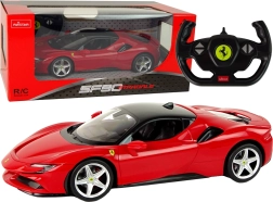rc auto ferrari sf90 1:14 rastar crveno