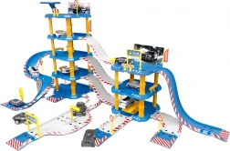 Velika garaža policijske postaje, 4 kata, benzinska postaja, 100 elemenata