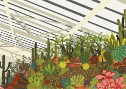 Gibsons puzzle Brutalistički zimski vrt London 500 dijelova