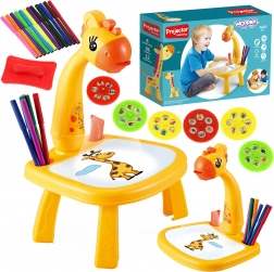 Projekcijski crtaći stolić Žirafa s markerima WOOPIE