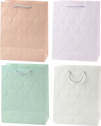 Elegantna poklon vrećica s reljefnim srcima 23 x 18 x 10,5 cm