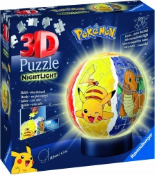 3D puzzle svjetleća kugla POKÉMON 72 dijelova